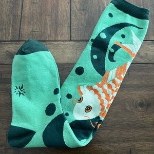 Green Koi Fish Socks